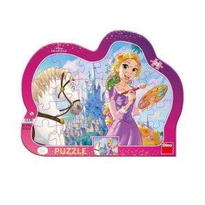 Puzzle cu rama - Rapunzel (25 piese)
