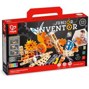 Jucarie din lemn - Kit de experimente de lux (57 piese)